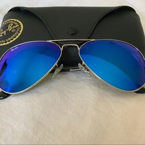 Brand New Blue Rayban Aviators